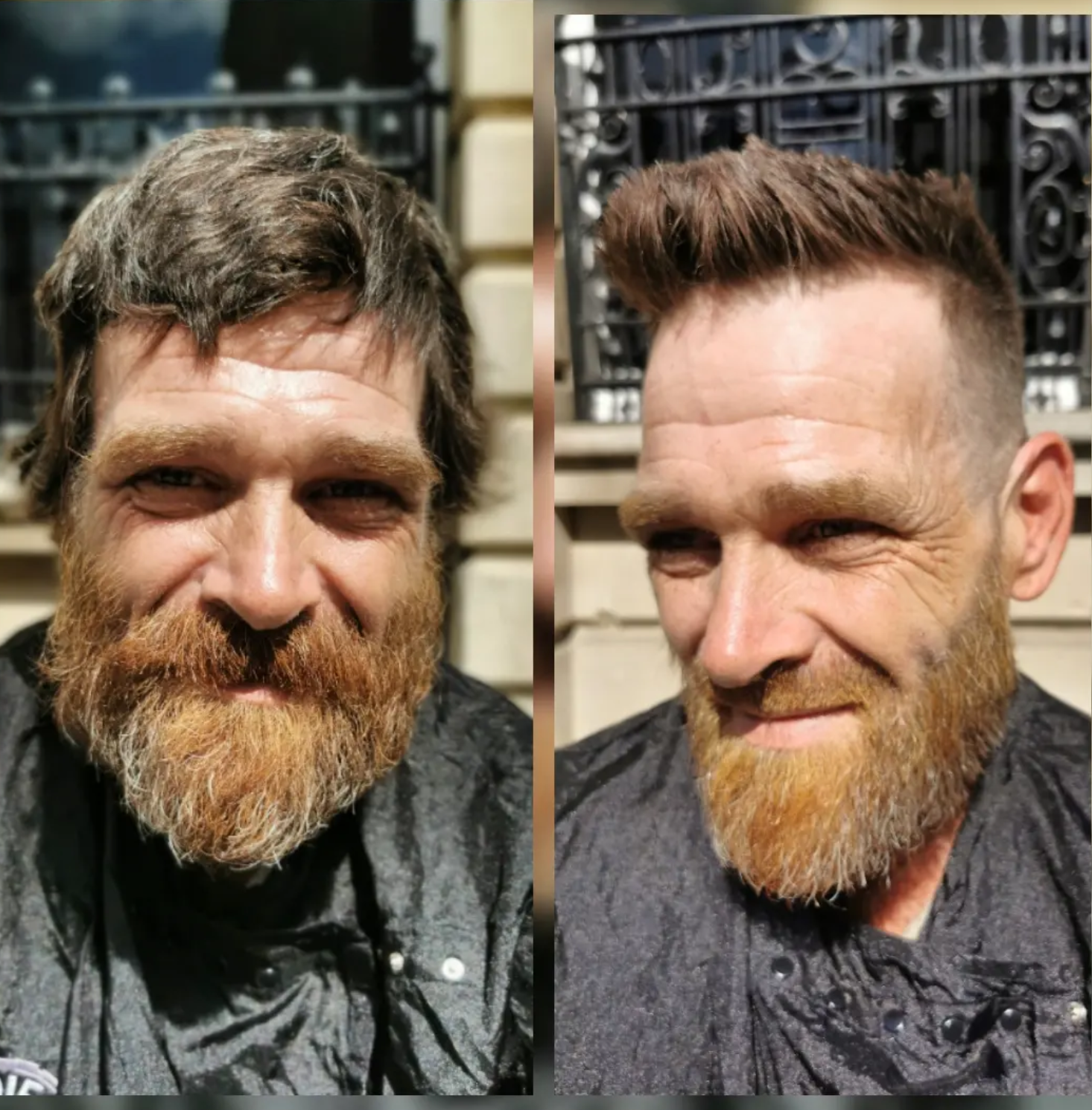Before and after — street cut, Bath