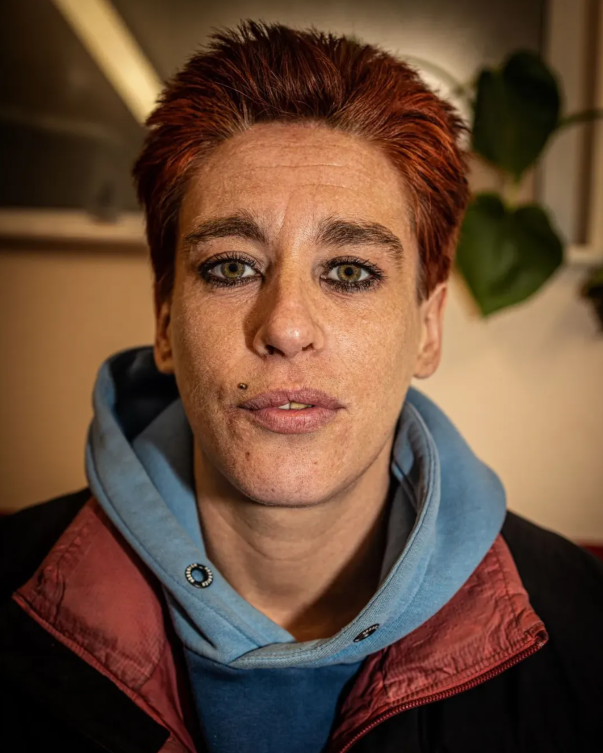 Portrait of a client after a haircut